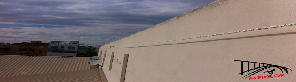 Instalación de puntos de anclaje EN 795A y línea de vida temporal en 795B